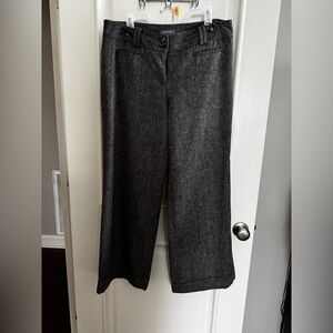 Ann Taylor Black and Gray Signature Fit, Beautifully Lined Trousers; Sz 14